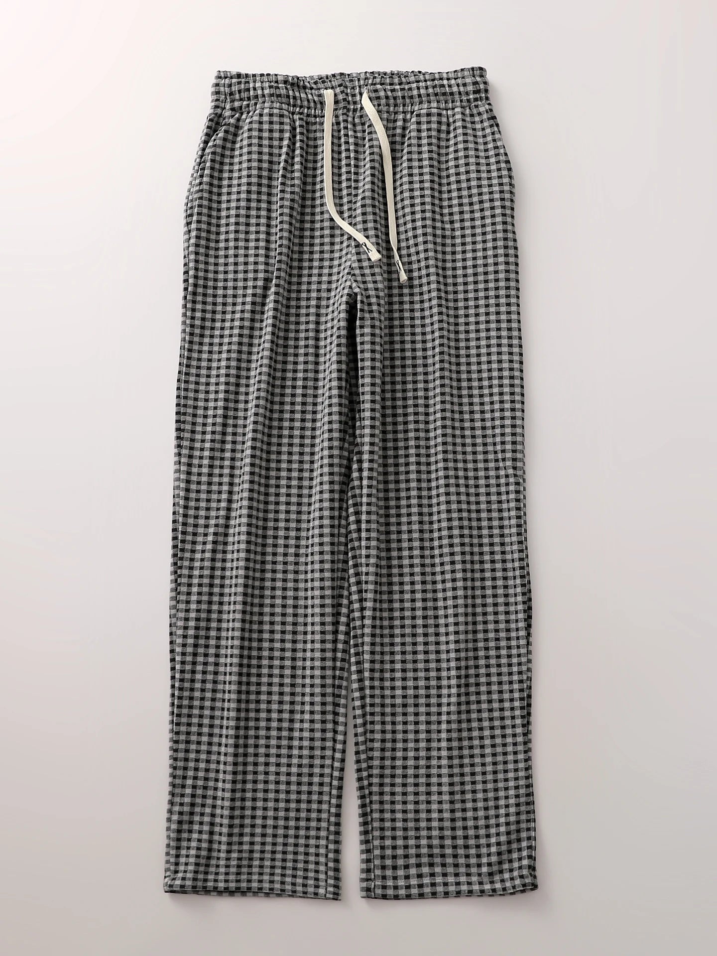 Comfortable Men's Plaid Velvet Sleep Pants Loose Straight Leg Long Pants Warm Cozy Autumn Winter Home Clothes Coral Velvet Fa...