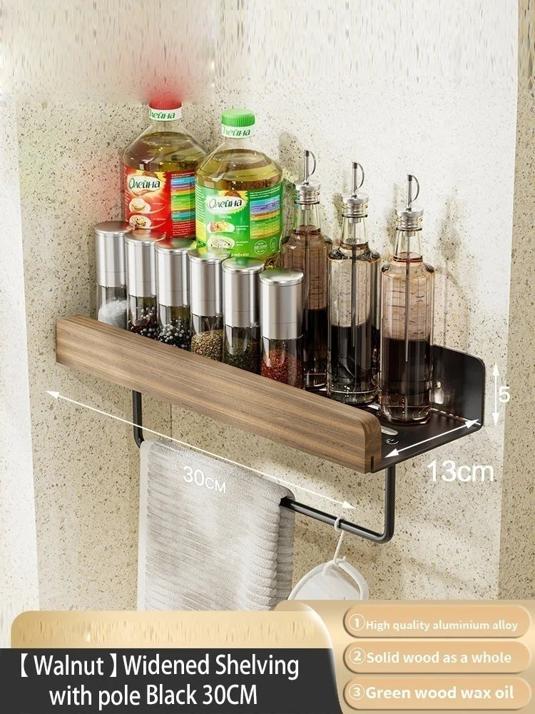 Wall-Mounted Kitchen Spice Storage Rack Multi-Functional Countertop Seasoning Storage Rack Household Multi-Layer Corner Rack