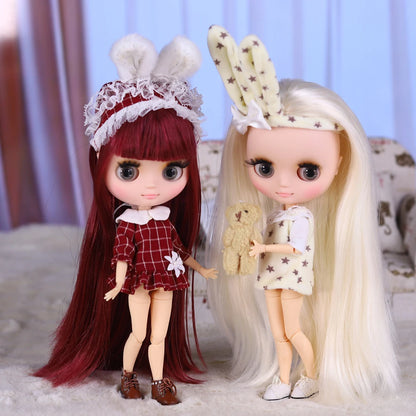 ICY DBS Middie Blyth Doll 1/8 Scale BJD Jointed White Skin with Matte Finish and Cute Outfit 20 cm Doll Toy Gift for Girls