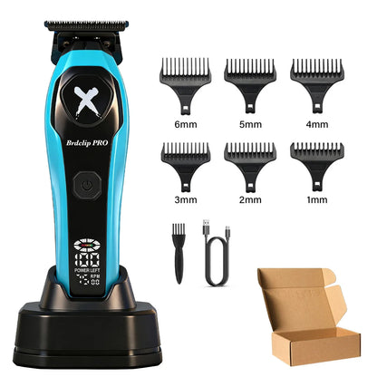 BRDCLIP Professional 7500RPM Barber Hair Clipper Set DLC Blade Base Charger 2-Speed Hair Trimmer Salon Use for Men Shaver