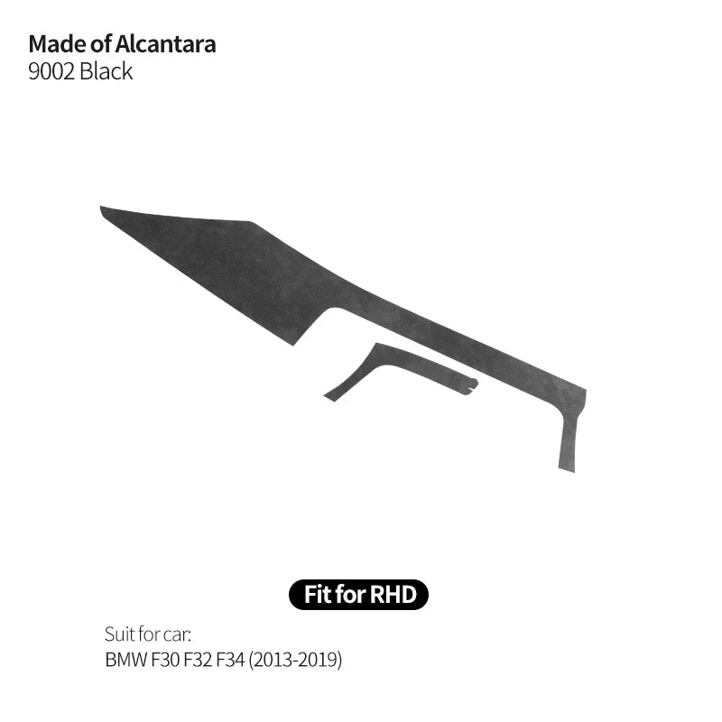 Made of Alcantara For BMW F30 F32 F34 Center Console Dashboard and Instrument Panel Trim Sticker Car Interior Tuning Accessories