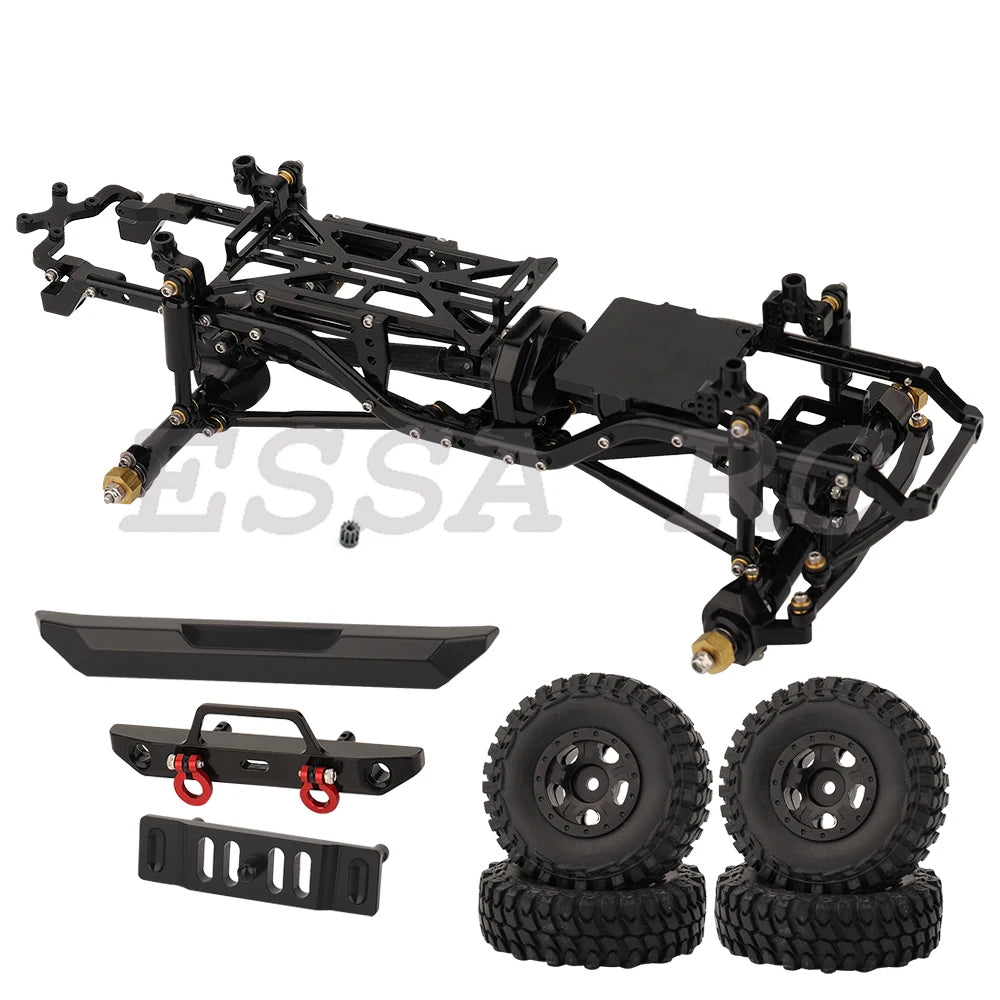 Axial SCX24 AXI00002 Wrangler Mini Model Car 1/24 RC Remote Control Climbing Car Off-road Car Metal Frame with Axles Wheel Hub