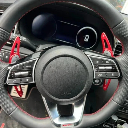 New Shift Paddles For Kia Sorento 4 UM MQ4 GT-Line X-LINE Plug-In Hybrid 2016-2024 Car Steering Wheel Extension Shifter Sticker
