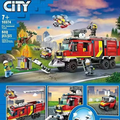 Compatible with the city series police department big hunt boy assembling building block toy children's Day gift police dog60370
