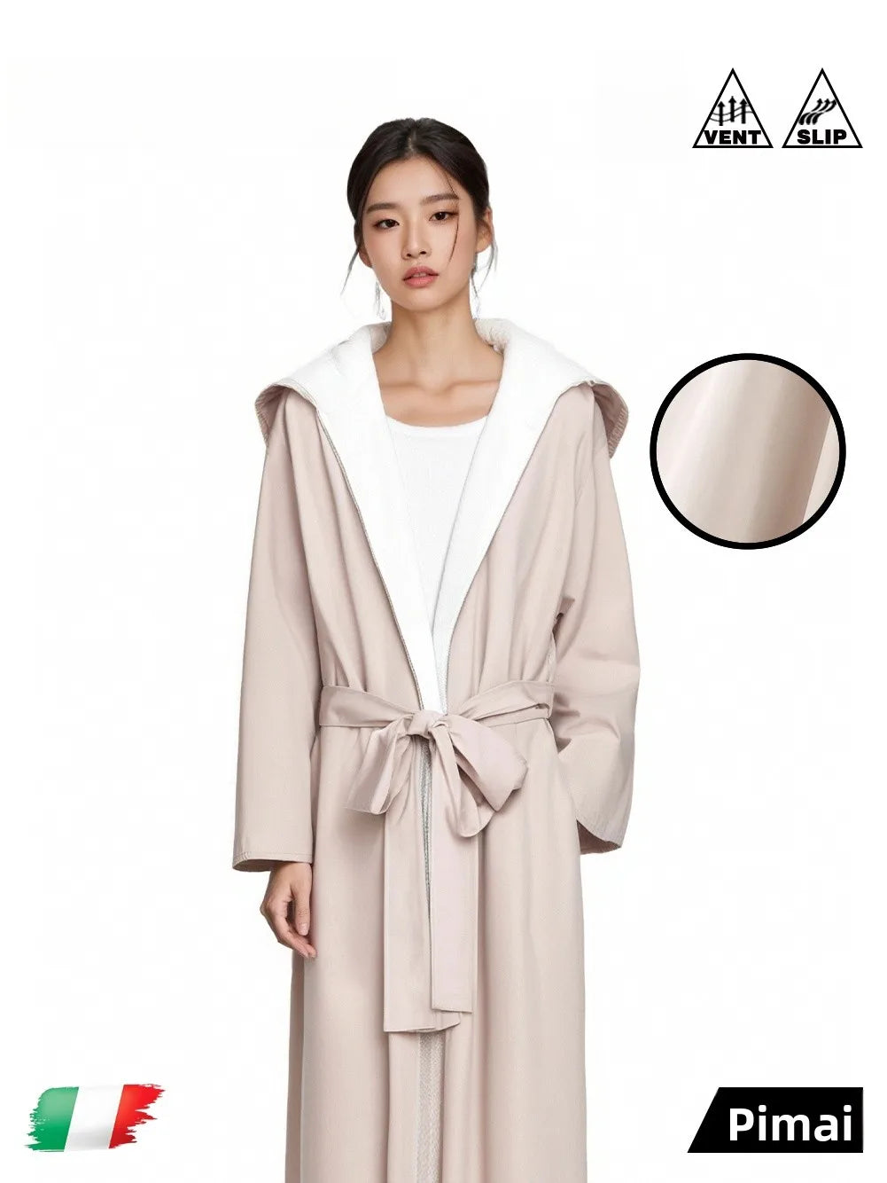 PinkBread Coral Fleece Thickened Warm Hooded Couples Sleep Robe Men's Bathrobe Luxury Home Clothes Winter Season Polyester Fiber