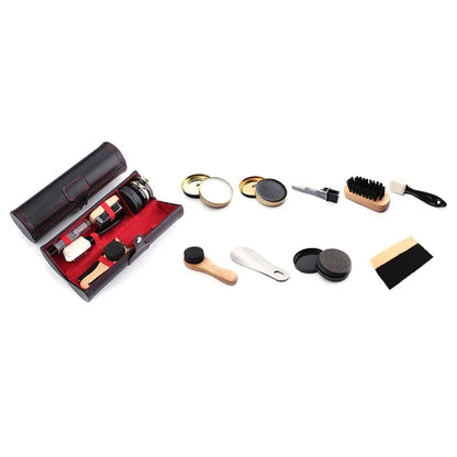 Professional Shoes Care Kit Quick Polish Leather Shoe Brush Cleaning Set Keep Shiny Clean Tools for Boots Sneakers