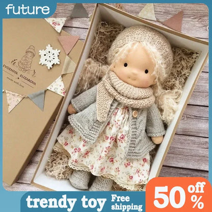 30cm New Waldorf Handmade Cotton Stuffed Plush Doll Kawaii Anime Collection Model Room Decoration Festival Gift Adults Toys