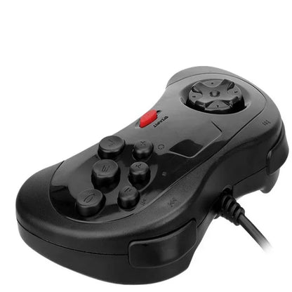 USB Classic Wired Game Gamepad for Segas Saturn System Style for PC/ Mac Gaming Controller