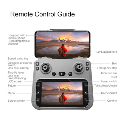 K900 MAX 8K Professional Drone with Dual Camera WiFi FPV Aerial Photography 360° Obstacle Avoidance Quadcopter airdrop Drone Toy