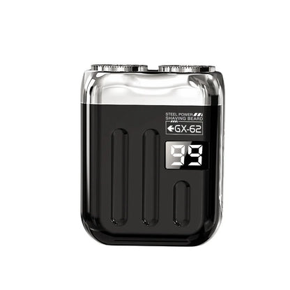 Electric Shaver Men Wet Dry Use Dual Blades Razor USB Rechargeable Mini Portable Face Beard Trimmer for Home Travel