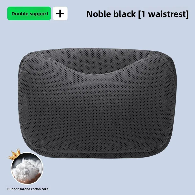High Quality Universal SUV Car Headrest Cushion Car Seat Neck Pillow High-grade Leather Breathable Lumbar Support Car Pillow