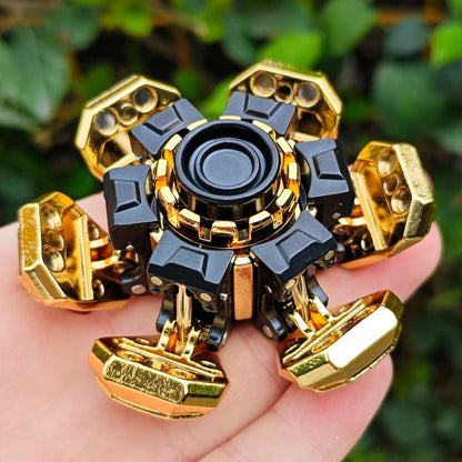 Ancient Iron Open Armor Linkage Fidget Spinner EDC Fidget Sliders Fidget Toys Stress Relief Anti-Anxiety Toy For Adults ADHD
