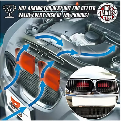 Air Intake Scoops 2PCS Dynamic Cold Air Intake Systems Replacement for BMW E90 E91 E92 E93 Air Intake Scoop Plastic Material