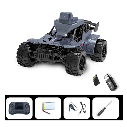 Rc Car with Camera Lcd Remote Fpv Real Time Transmission High Speed 2.4g Remote Control Car Voice Chat RC Ground Vehicles Toys