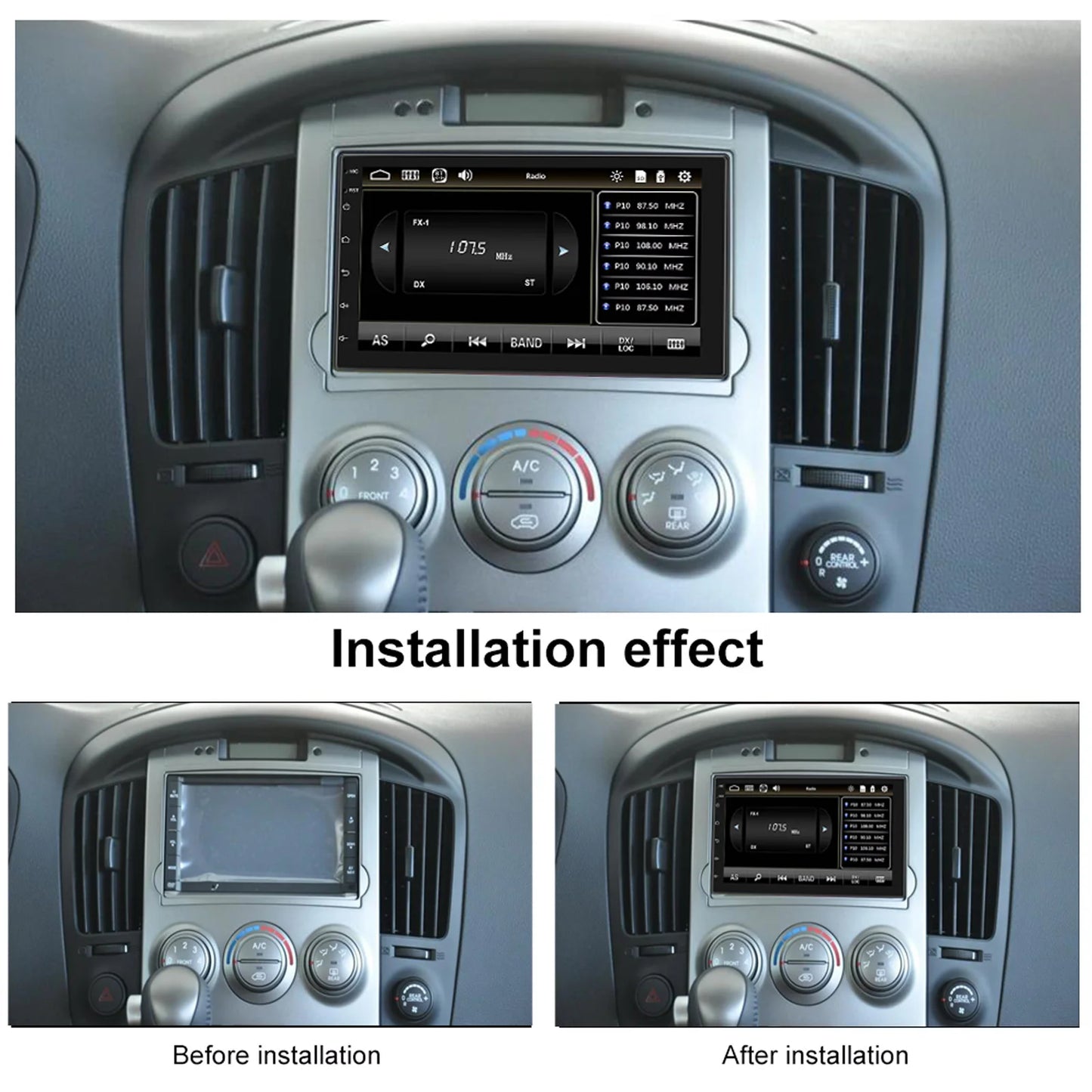 Double 2 Din Car Stereo 7 inch Automotive Multimedia Player Radio Android Auto Carplay Screen Navigation 2Din Wince System