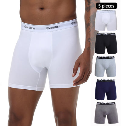 5pcs Set Mid-Long Boxer Shorts Halloween Underwear Male Underpants for Men Homme Boxershorts Slips Soft Panties Brand Sexy