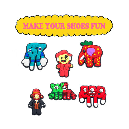 Steal Catch the Brainrot Shoe Charm Cartoon for Shoe Accessories Dreations for Sandals Sneaker Classic Clog Kids X-mas Gifts