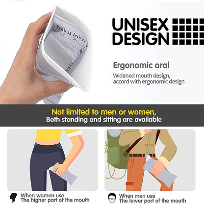12/20 Pack Outdoor Emergency Portable Urine Bag Vomit Bag, Unisex Pee Bag Travel Mini Mobile Toilet for Women Men Baby 4/8 Pack