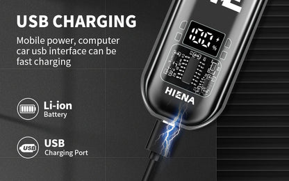 hiena Finish Machine Electric Professional Electric Hair Clippers Beard Clipper Rechargeable Men's Shaver Hair Trimmer Kit