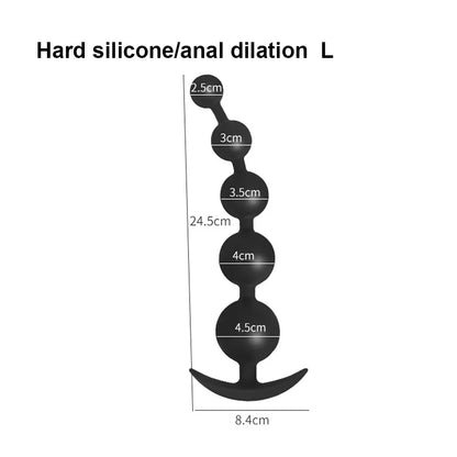 Huge Anal Plug 9cm Anal Beads 100% Liquid Silicone Soft Anal Balls Big Buttplug Prostate Massager Adult Sex Toys For Men
