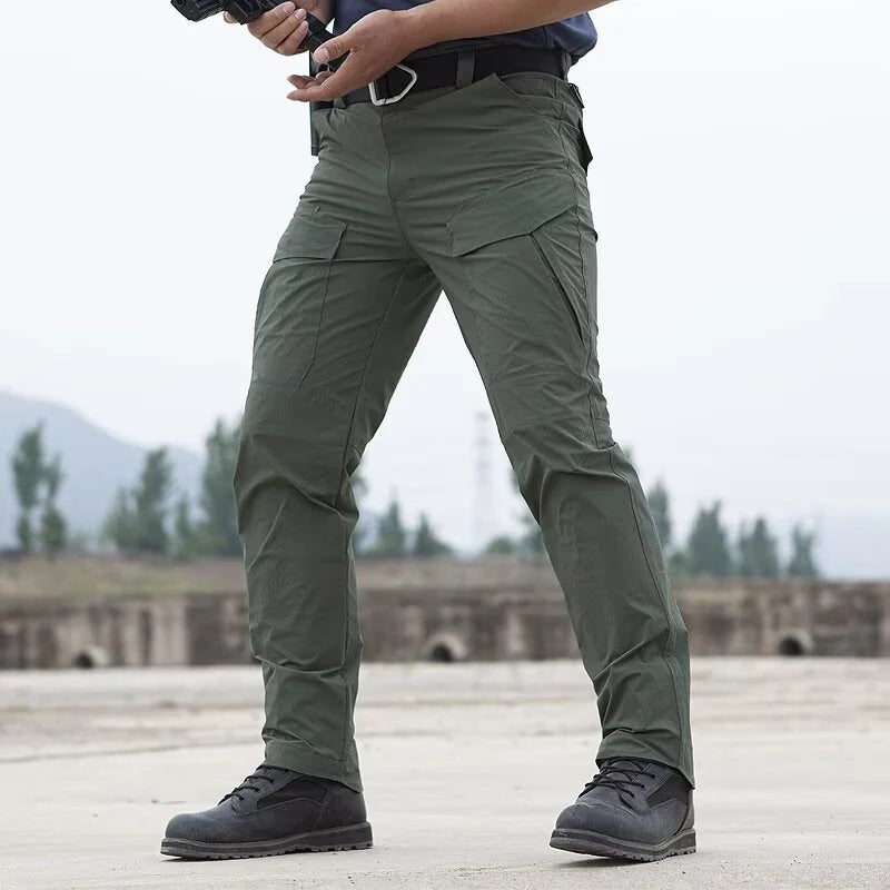 Summer Men Fashion Tactical Cargo Pants Male Simple Lightweight Outdoor Hiking Trousers Multi-pocket Versatile Pants