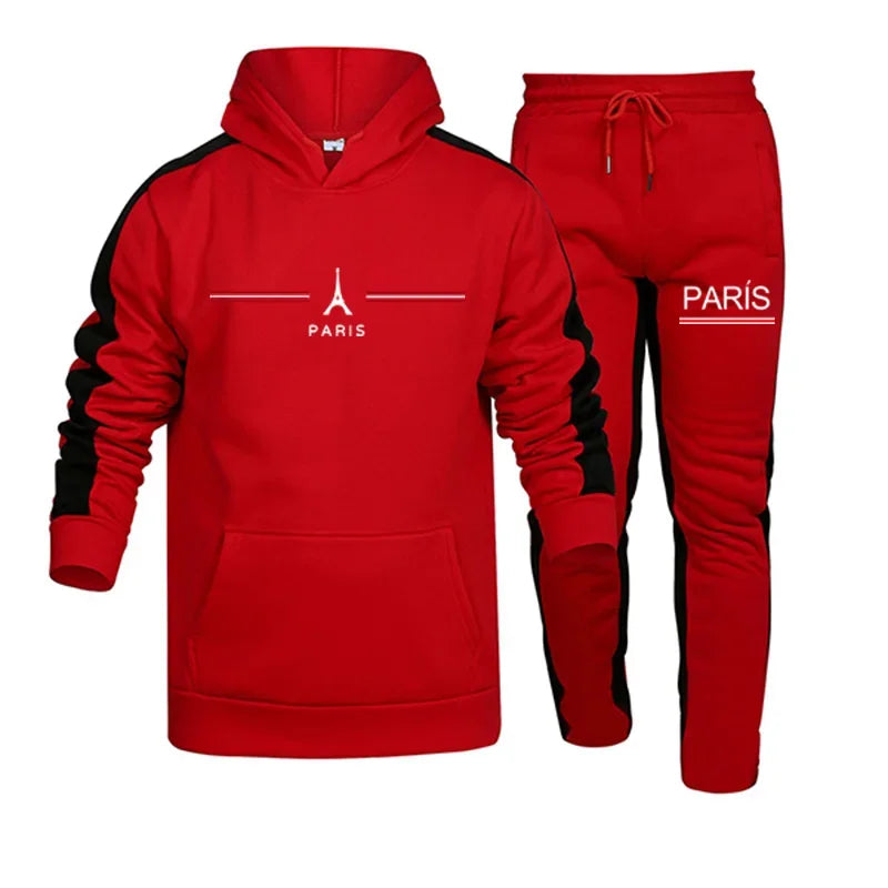 Hot Sales Mens Tracksuit Printing Casual Sweatshirt Set Daily Sports Hoodies Suit Autumn Winter Quality Jogging Mens Clothing