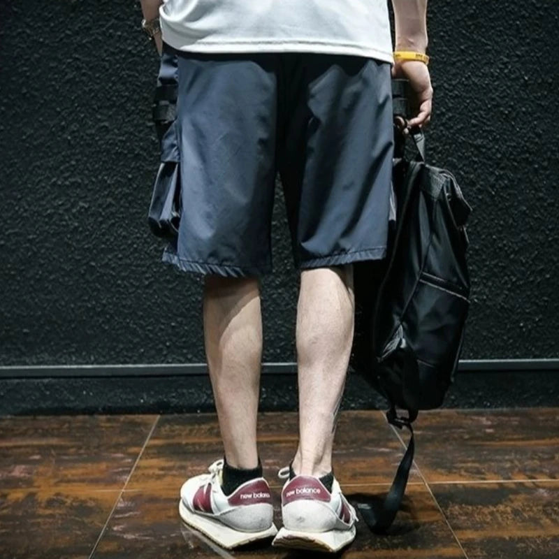 Men's Athletic Cargo Shorts Loose Summer Casual 5-Inch Thin Breathable Street Fashion for Sports Outdoor American Style
