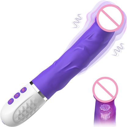 Realistic Dildo Vibrator for Women G Spot Clitoral Stimulation Penis Vibro with 10 Vibrating&Heating Modes Dick Sex Toys Female