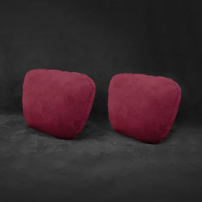 Italy Suede Car Neck Rest Pillow For Nissan Sentra Sylphy B17 B18 Seat Head Neck Support Cushion Auto Interior Accessories
