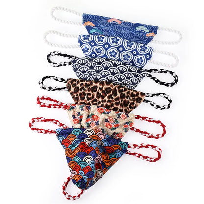 6PCS Men Thongs Underwear U-bag Men's Sexy Low-waisted T-shaped Underpants Rope Japanese Printed Sumo Jockstrap