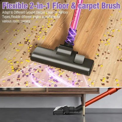 Home Portable Corded Vacuum Cleaner – 600W Strong Suction, 48dB Silent Operation, Lightweight Handheld Design