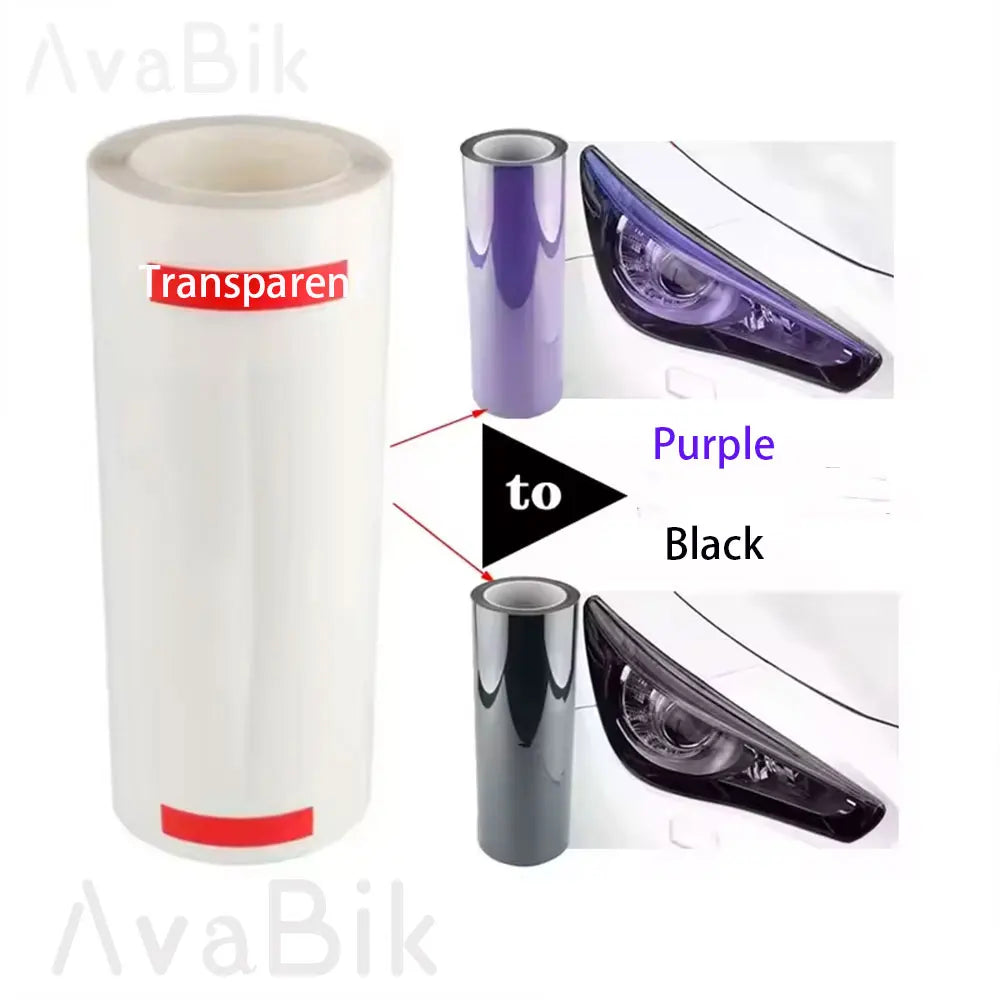 TPU PPF Protection Film Anti-scratch Self-healing White to Purple to Black Color Changing Sticker Can Stretch Strong