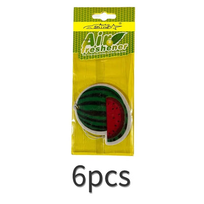 3-80pcs Car Air Freshener Natural scented tea paper Cone Hanging perfume vanilia fragrance Fruit car accessories interior