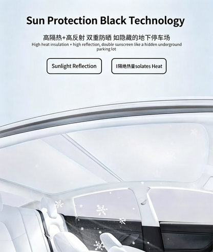 Car Sunroof Insulation Roof Visor For Volkswagen VW Tiguan 5N 2010~2017 16 Anti-UV Electrostatic Adsorption Sky Curtain Sunshade