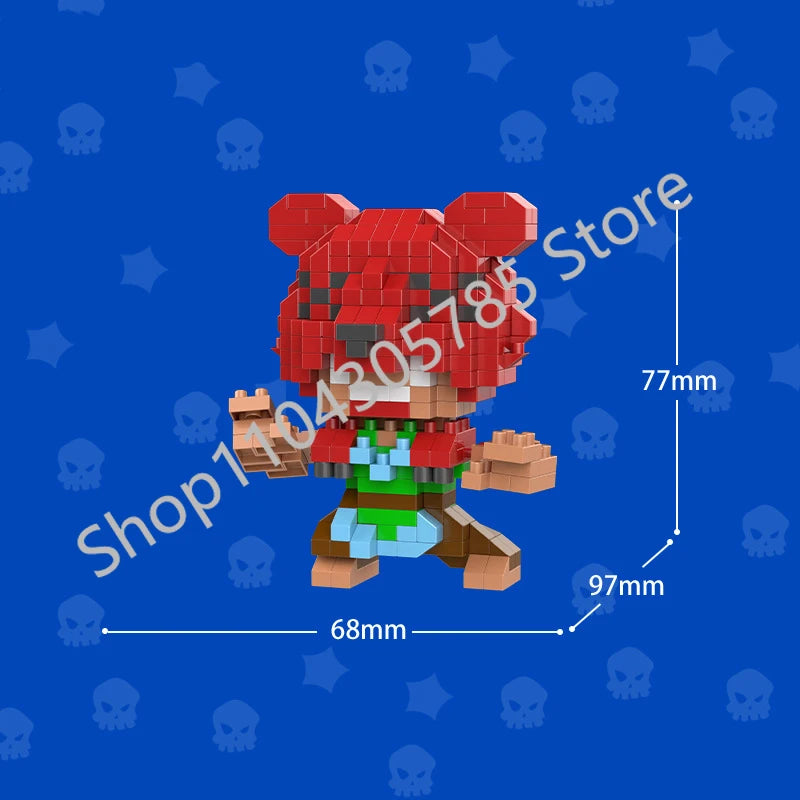 Mini Anime Brawl Stars Figures Pack Fashion Original Decorations Cartoon Heroes Model Dolls Boys Christmas Gifts Collectible