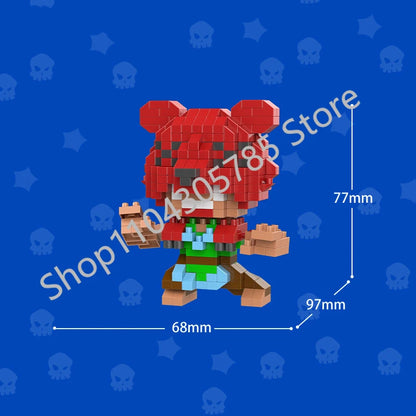 Mini Anime Brawl Stars Figures Pack Fashion Original Decorations Cartoon Heroes Model Dolls Boys Christmas Gifts Collectible