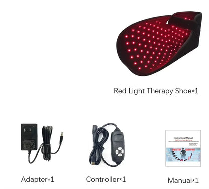 Red Light Therapy for Feet,Infrared Light Therapy Shoes Wraps Toes & Ankle,Led Near Infrared Light Boots,Adjustable Power & Time