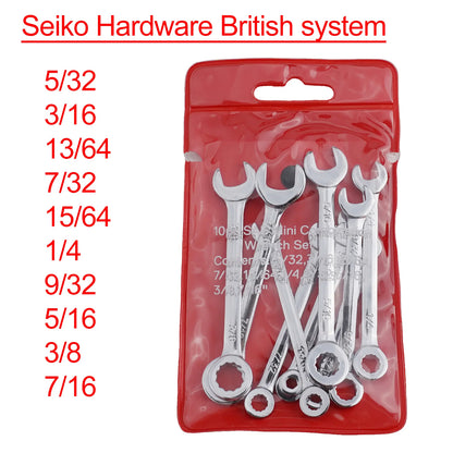 Hand Tool Wrenche Spanner Metric Practical Set Tool Steel 1 Set 10pcs Adjustable Automotive Tool British Repairs