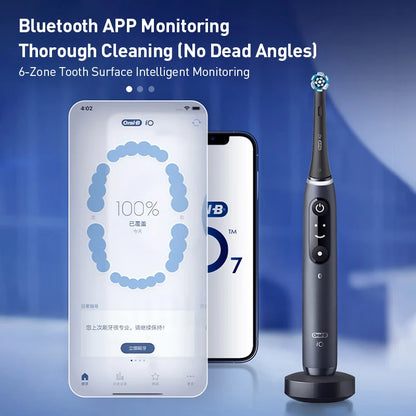 Oral B Io7 Electric Toothbrush Io Series Rechargable Waterproof Smart Rotating Timing Electronic Automatic Tooth Brushes