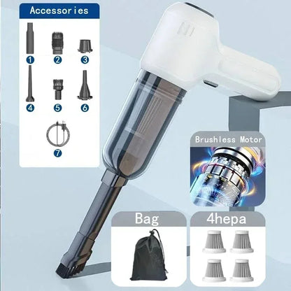Car Vacuum Cleaner 4 In1 Wireless Vacuum Cleaner Handheld Vacuum Pump For Car Cleaner Cordless Powerful Nail Pump Car Accessory
