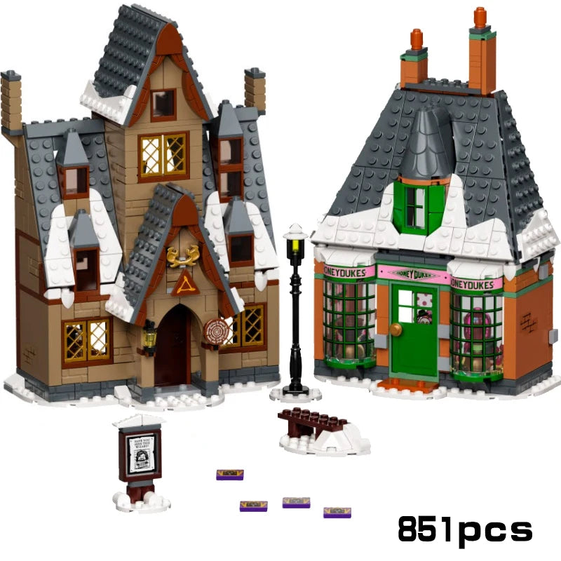 NEW Magic Movie Attack on The Burrow Building Blocks Kits Bricks Set Classic Model Toys For Birthday Gift