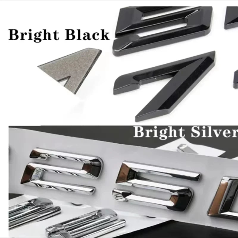 316i 318i 320i 325i 328i 330i Trunk Boot Emblem Letter Badges Car Logo For BMW 3-series F30 F31 F34 E90 E46 Chrome Silver Black