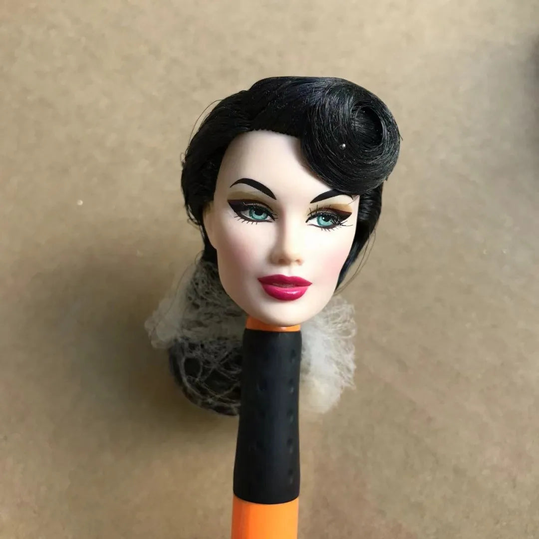 FR Rare Face Doll Heads White Brown Beige Skin Doll Figures Collection Doll Accessories Heads