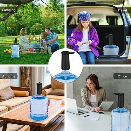 Bottled Water Dispenser Electric Mini Wireless Bottled Water Electric Pump USB Rechargeable Portable Water Pump Booster
