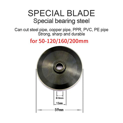 Metal Scissor 14mm-200mm PVC PP PE Bearing Copper Tube Plumbing Cutting Tool Roller Type Stainless Steel Manual Tube Cutter