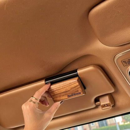 Perfect Car Gift Wooden Air Freshener Block with Natural Essential Oils Refreshing Scent for Auto Interior