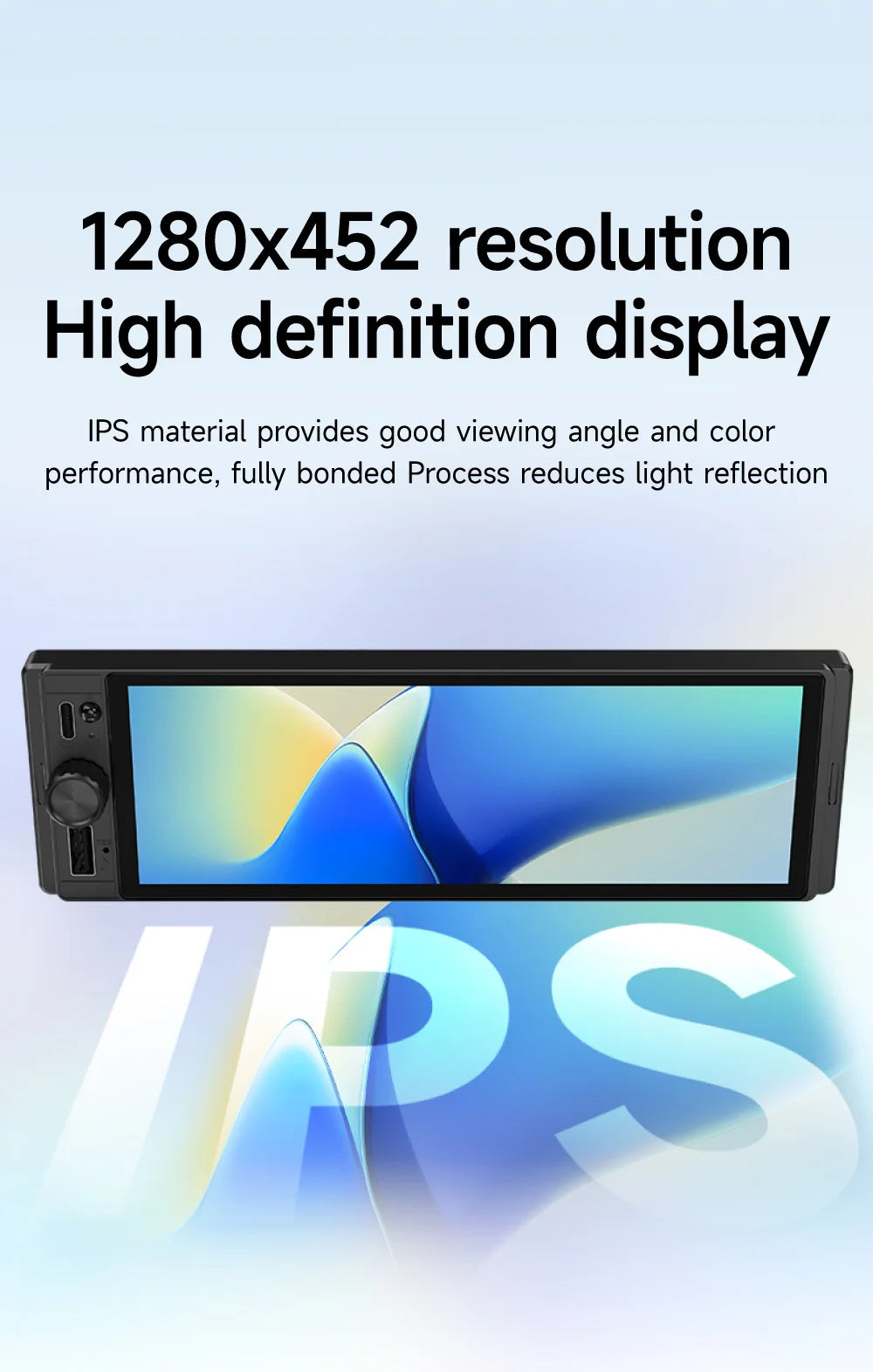 JIUYIN D23M 6.28 inch Universal Car Radio 1 Din Carplay Wireless Android Auto Car Multimedia HD IPS Touch Screen USB TYPE-C BT