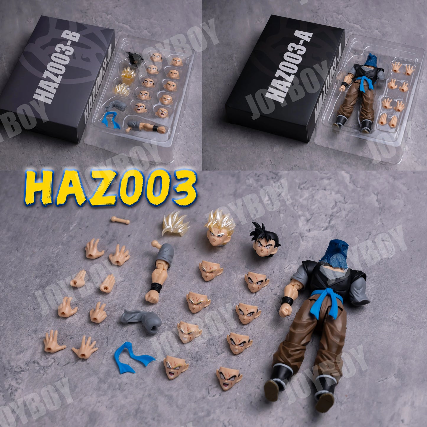 In Stock HA TOY HM AIR Studio One Armed Future Gohan Action Figure DBZ Figure Custom HAZ002 HAZ003 One Armed Future Gohan