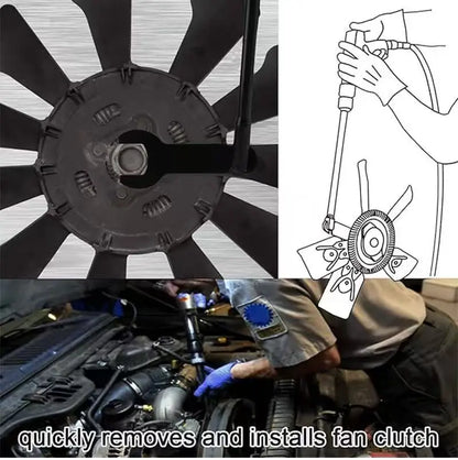 8Pcs Car Fan Removal Fixed Wrench Set Auto Cooling Fan Disassembly Repair Hand Tool