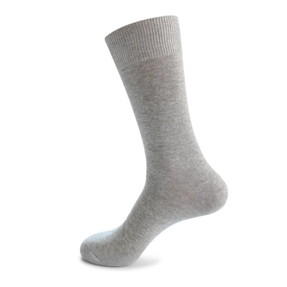 6 Pairs Large Men's Cotton Office Socks Long Solid White Black Mid-Calf Business Formal Sock Casual Plus Size 45 46 47 48 49 50